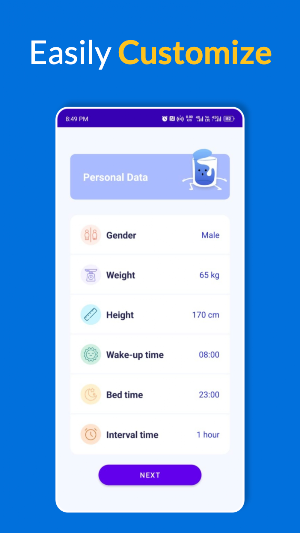 Drink water reminder & tracker Screenshot 1