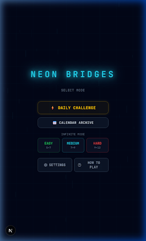 Neon Bridges Screenshot 0