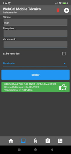 Tecnomeca WebCal Mobile App Screenshot 0