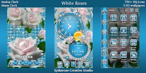 White Roses theme Screenshot 0