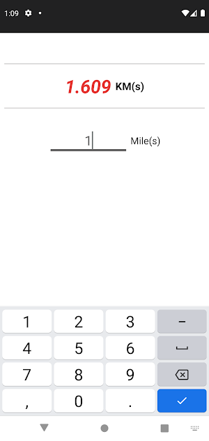 Mile KiloMeter Calc Screenshot 0