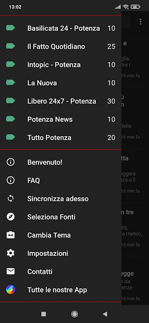Potenza notizie Screenshot 1