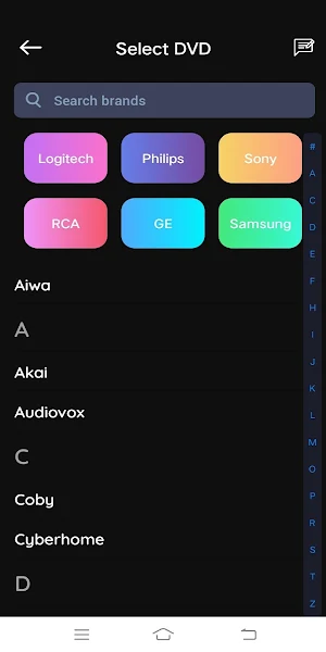 Universal DVD Remote Control Screenshot 1