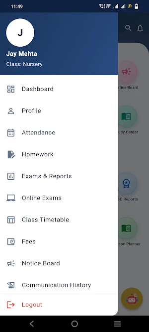 Arya public school Parent Screenshot 2