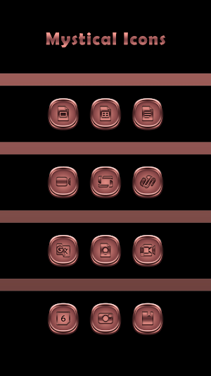 Mystical Rose Gold Icons Screenshot 1