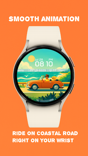 Summer Ride- Watch Face Screenshot 2