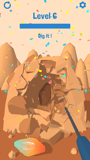 Dig Gemstone Destruction ASMR Screenshot 0