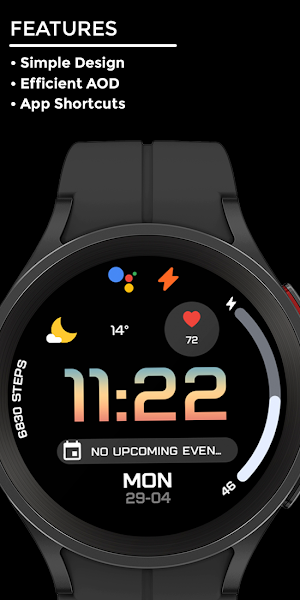 Night ver 06 - watch face Screenshot 1