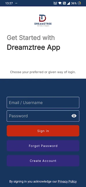 Dreamztree App Screenshot 1