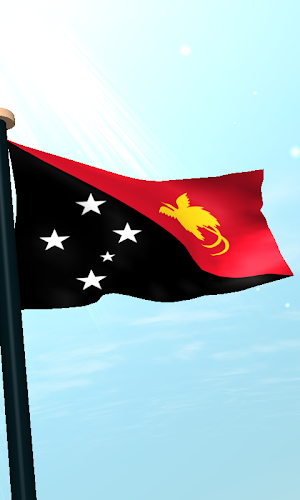 Papua New Guinea Flag 3D Screenshot 3