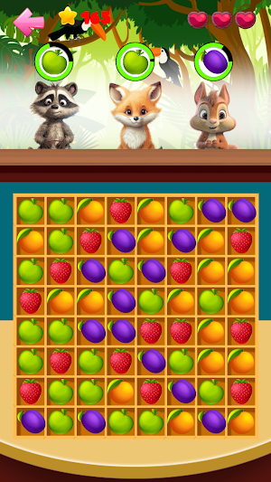 Jungle Fruits Match 3 Screenshot 0