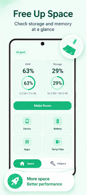 Clario: Storage & Device Screenshot 1