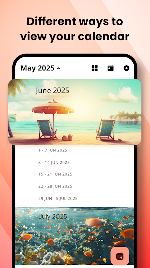 Calendar : events of 2025 Screenshot 0
