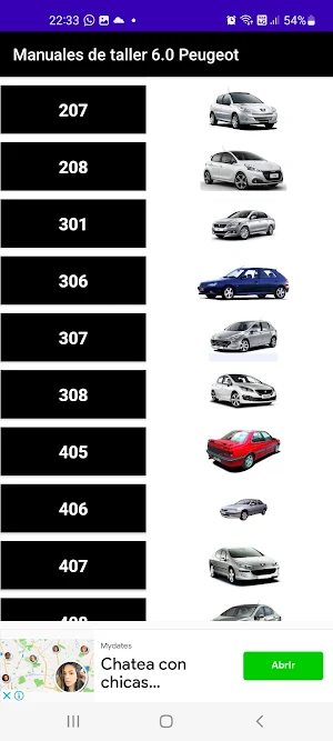 Manuales de taller 6.0 Peugeot Screenshot 2