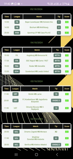 Strategist Correct Score Pro Screenshot 0