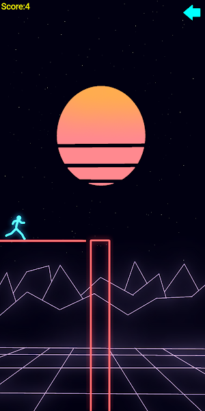 Neon Stickman Hero Bridge Screenshot 0