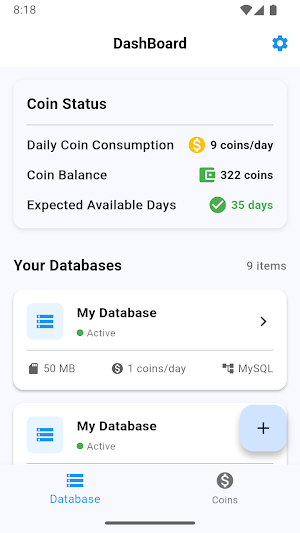 FreeSQL: Database Hosting Screenshot 1