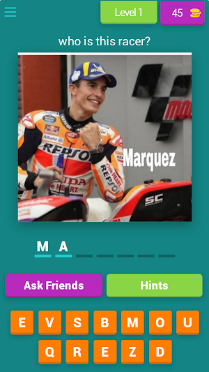 name of Moto GP racer Screenshot 0
