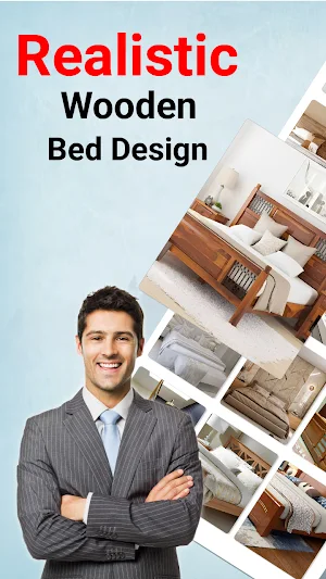 Wooden Bed Design - Bed Ideas Screenshot 0