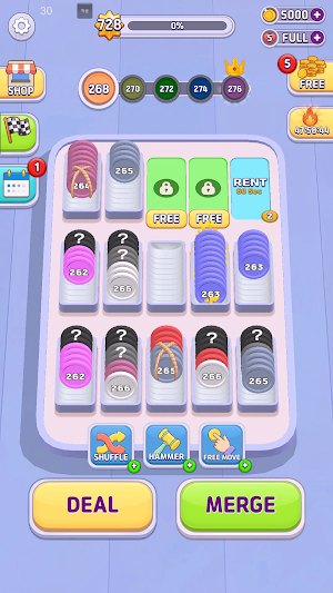 Merge Coin Brain POP:ASMR Sort Screenshot 2