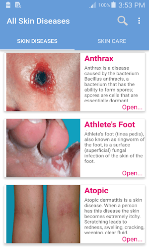 Skin diseases and treatment offline Screenshot 0