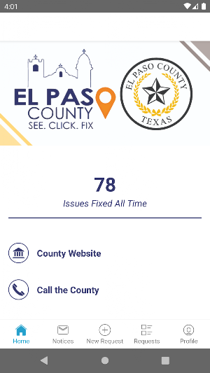 El Paso County SeeClickFix Screenshot 0