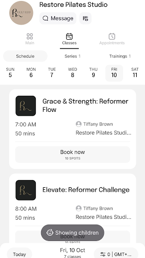 Restore Pilates Studio Screenshot 3