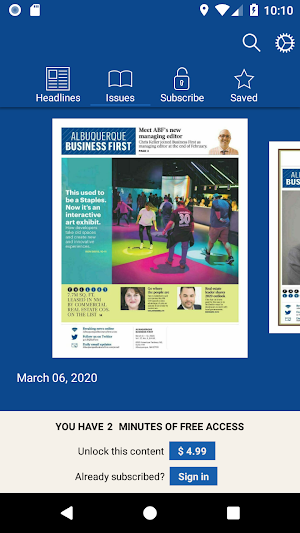 Albuquerque Business First Screenshot 2