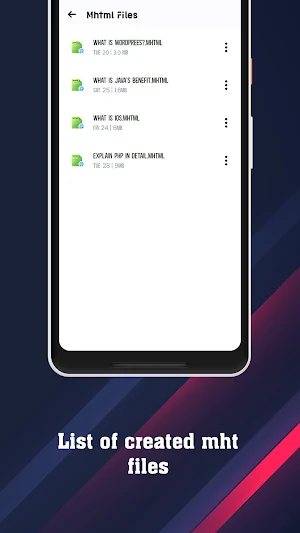 Mht - Mhtml Creator Screenshot 3