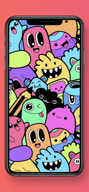 Cute Doodle Art Wallpaper Screenshot 0