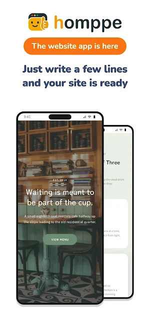 homppe - Easy Website Builder Screenshot 0