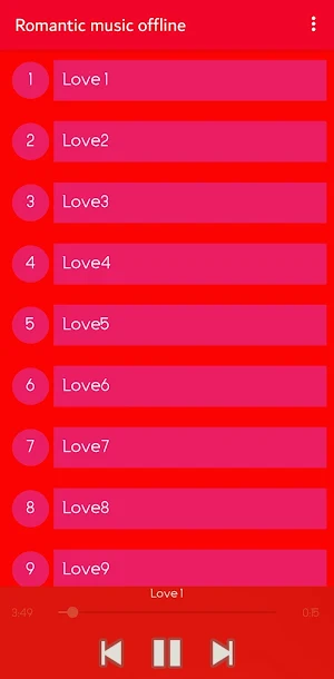 Romantic music offline Screenshot 0
