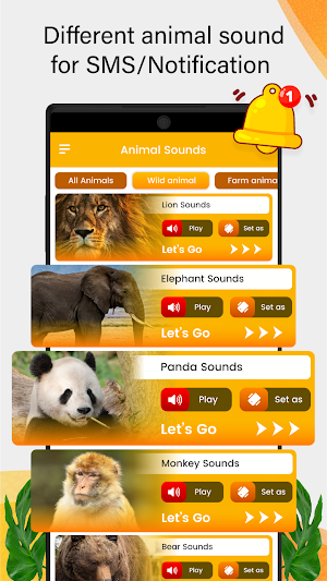 Animal Sounds Animal Ringtones Screenshot 2