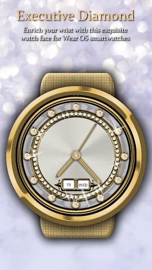 WFAM Diamond Analog Watch Face Screenshot 0