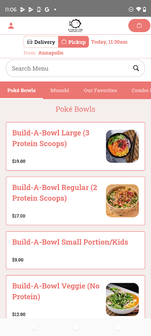 Blowfish Poké Hawaiian Grill Screenshot 2