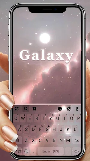 Galaxy Background Keyboard Theme Screenshot 0