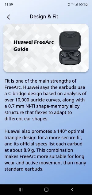 Huawei FreeArc Guide Screenshot 3