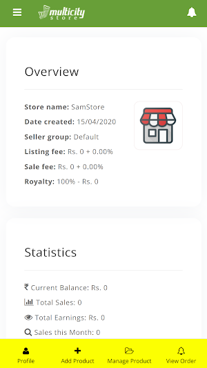 MultiCityStore Seller APP Screenshot 3