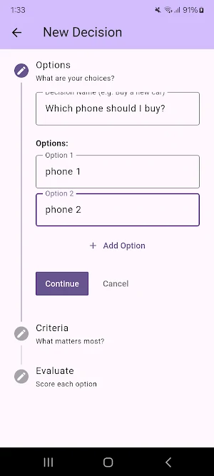 TrueChoice Screenshot 1