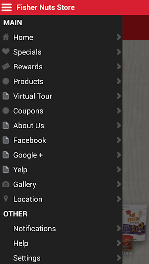 Fisher Nuts Store Screenshot 1