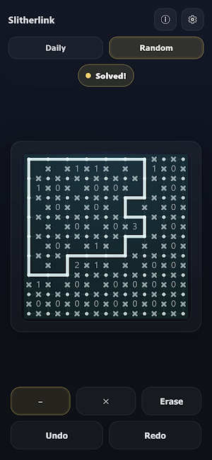 Slitherlink Loop Logic Puzzle Screenshot 3