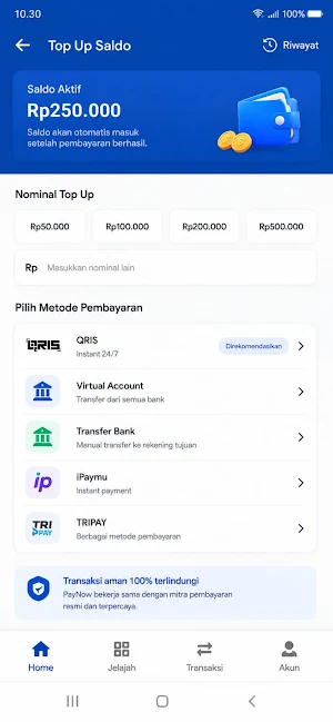 PayNow Top Up Mudah dan Cepat Screenshot 1