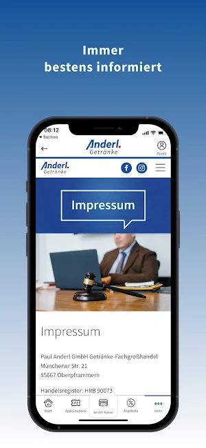 Anderl Getränke Screenshot 2