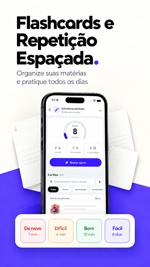 Estux: Flashcards e Revisão Screenshot 0