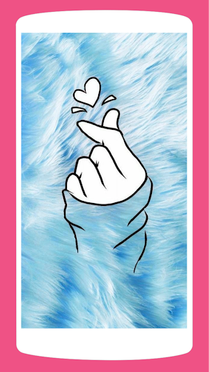 Finger Heart Wallpaper 4K Screenshot 1
