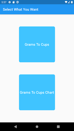 Grams To Cups Converter Screenshot 0