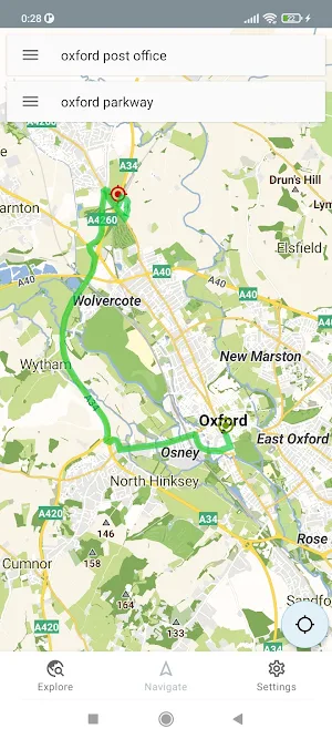 Oxford England Offline Map Screenshot 1
