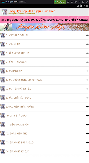 Tổng Hợp Top 50 Truyện Kiếm Hiệp Screenshot 2
