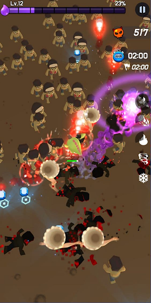 Dragon vs Zombie : Endless io RPG Screenshot 2