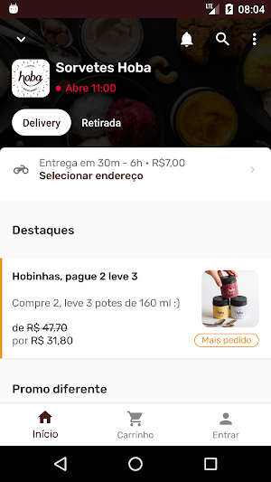 Sorvetes Hoba Screenshot 0
